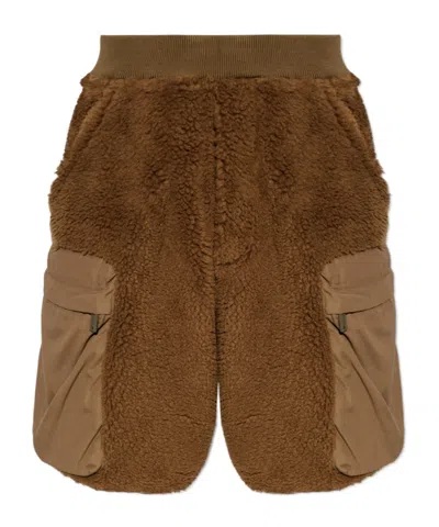 Dsquared2 Fleece-texture Shorts In Brown