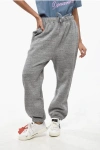 Dsquared2 Fleeced-cotton L.a. Joggers With Logo In Gray