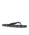 Dsquared2 Round-headed Flip-flops In Black