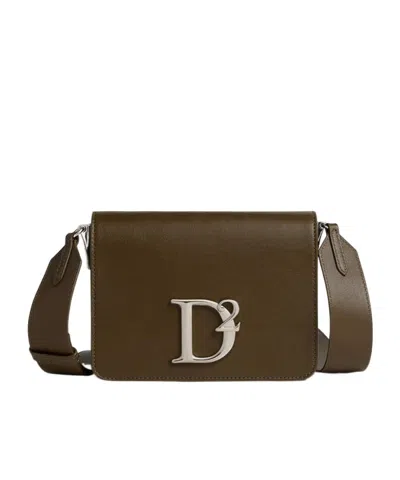Dsquared2 Flip Shoulder Bag In Green