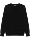 Dsquared2 Flocked-logo Sweater In Black