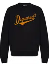 Dsquared2 Wool Pullover With Logo In Black