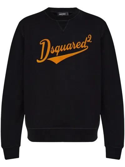 DSQUARED2 FLOCKED-LOGO SWEATSHIRT