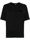 Dsquared2 Flocked-logo T-shirt In Black