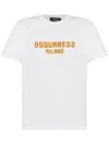 Dsquared2 Flocked-logo T-shirt In White