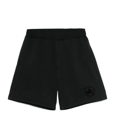 DSQUARED2 FLOCKED LOGO TRACK SHORTS