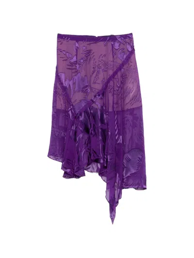 Dsquared2 Asymmetrischer Rock In Purple