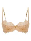 Dsquared2 Floral-lace Bra In Neutral