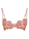 Dsquared2 Floral-lace Bra In Pink
