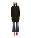 Dsquared2 Floral Pattern Single-breasted Coat In Black