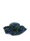 Dsquared2 Floral-pattern Hat In Blue