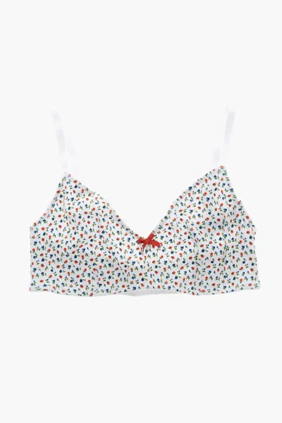 Dsquared2 Floral-print Bra In White