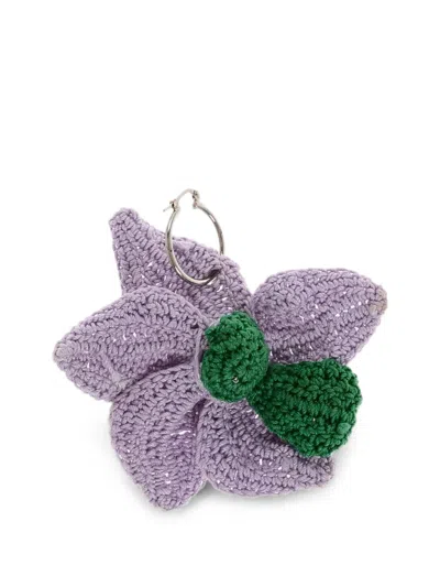 Dsquared2 Flower Earring In Purple