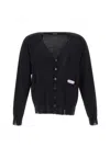 DSQUARED2 DSQUARED2 FLUO TRIM WOOL AND CASHMERE CARDIGAN