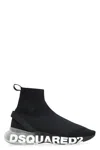Dsquared2 Logo-print Sock Sneakers In Black