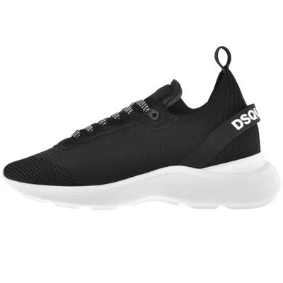 Dsquared2 Logo-tape Low-top Sneakers In Black