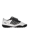 Dsquared2 Fold-over Tongue Soccer Sneakers In White