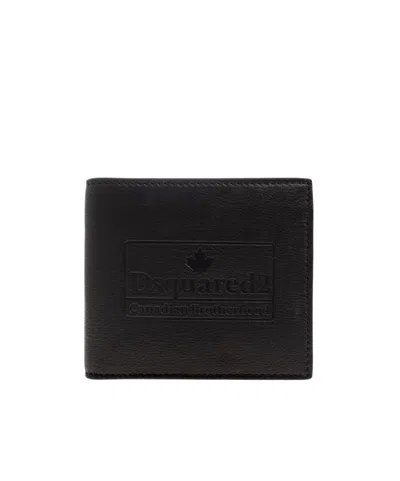 DSQUARED2 EMBOSSED LOGO LEATHER WALLET