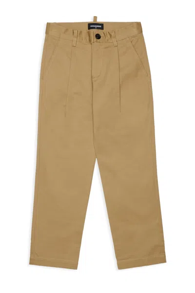 Dsquared2 Formal Chino Pants In Brown
