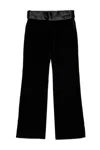 Dsquared2 Formal Velvet Pants With D2 Plaque In Black