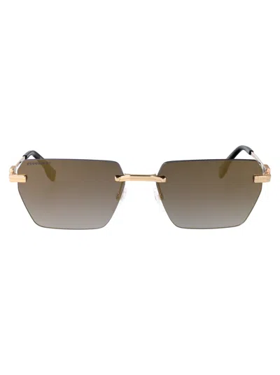 Dsquared2 Frameless Metal Sunglasses In Gold