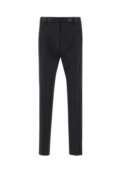 Dsquared2 Fresh Wool Capsule Trousers For Rocco Siffredi In Black