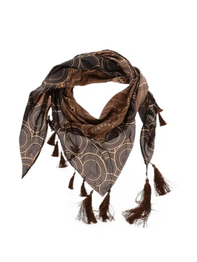 Dsquared2 Fringe-trim Scarf In Brown