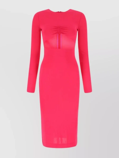 DSQUARED2 FRONT CUT-OUT MIDI DRESS