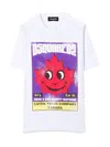 Dsquared2 Front Logo And Leaf Print T-shirt In White
