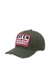Dsquared2 Hat With Caten Patch In Green