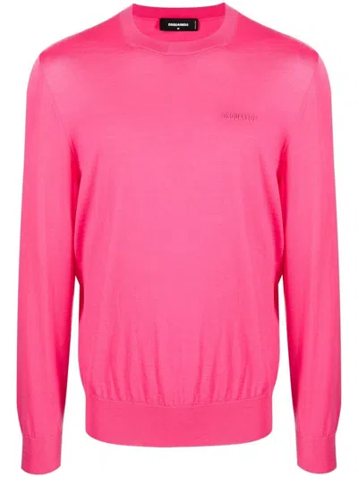 Dsquared2 Fuchsia Men's Sweater For Ss23 Collection In Pink
