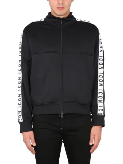 Dsquared2 Full-zip Black Sweatshirt