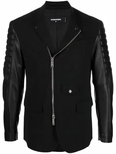 Dsquared2 Full Zip Jacket In Black