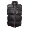 Dsquared2 Full Zip Puffer Vest In Black Nylon In Black