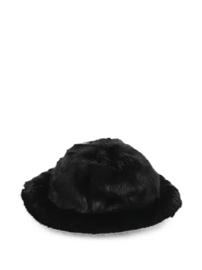 Dsquared2 Fur-texture Bucket Hat In Black