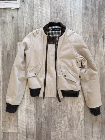 Pre-owned Dsquared2 Fw 2004 Ranger Double Zip Flight Jacket In Sand