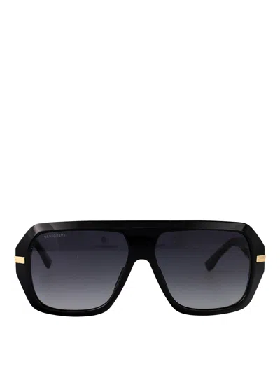 Dsquared2 Pilot-frame Sunglasses In Black