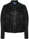 Dsquared2 Garment-dyed Jacket In Black