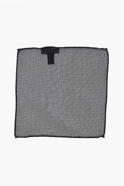 DSQUARED2 GAUZED SILK POCKET SQUARE