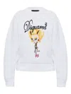 Dsquared2 Long-sleeved Sweatshirt In White
