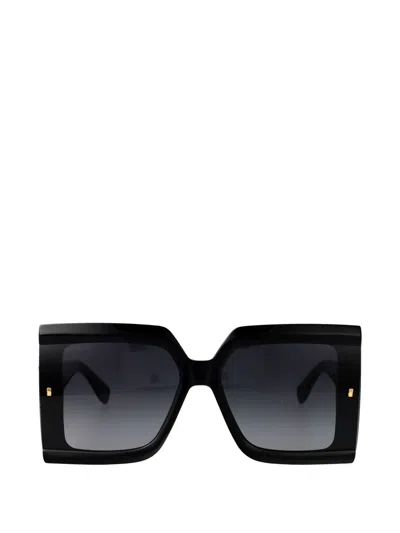 Dsquared2 Geometric D2 Sunglasses In Black