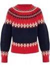 Dsquared2 Geometric-pattern Sweater In Red
