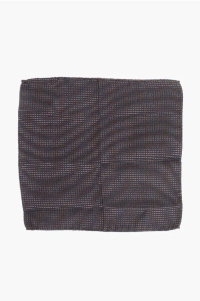 Dsquared2 Geometrical Motif Silk Pocket Square