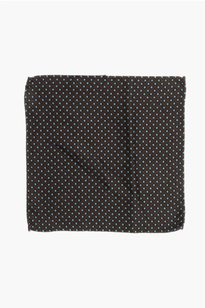 Dsquared2 Geometrical Patterned Silk Pocket Square