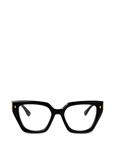 Dsquared2 Geometric-frame Glasses In Black