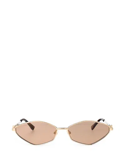 Dsquared2 Geometric-frame Sunglasses In Gold