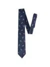 Dsquared2 Geometric-print Tie In Blue