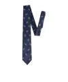 Dsquared2 Geometric-print Tie In Blue