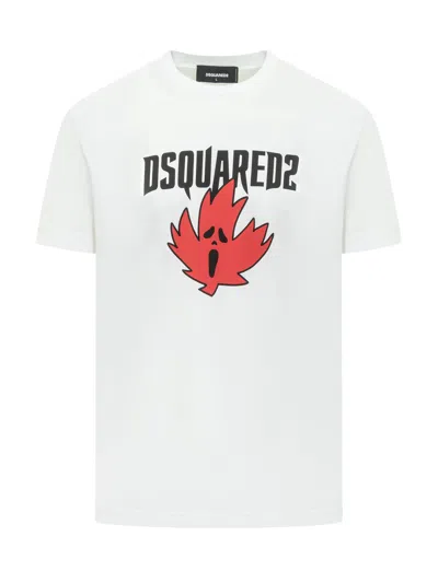 DSQUARED2 GHOST MAPLE LEAF T-SHIRT