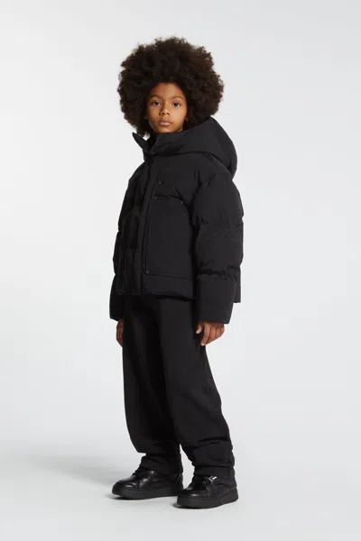 Dsquared2 Short Hooded Padded Jacket In Black